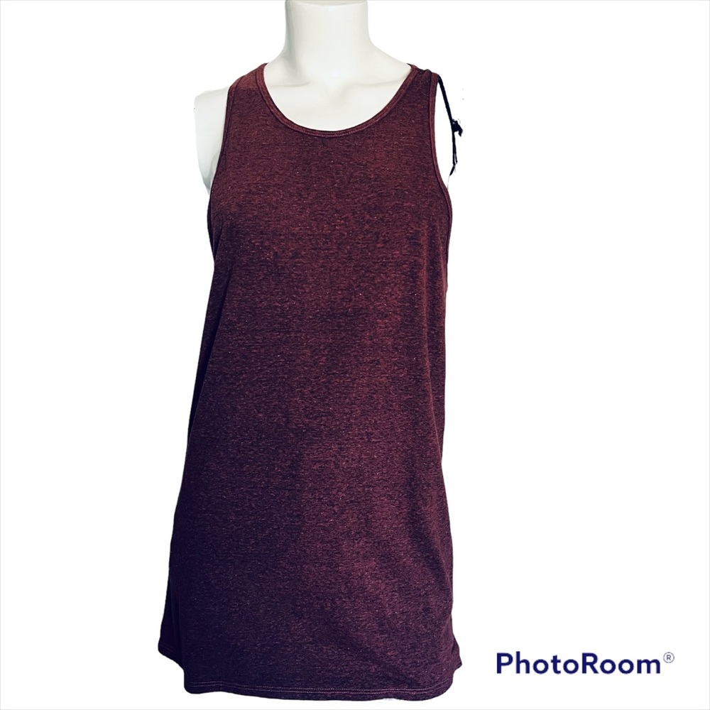 Good hYOUman Woman’s Extra Long Tank Size Large “inhale love exhale gratitude”